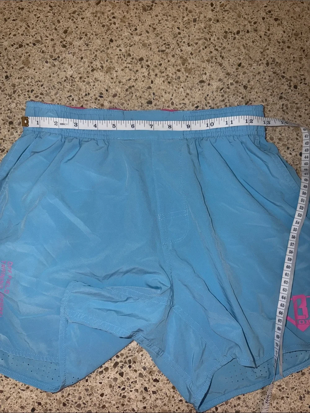 Baseball Lifestyle BL101 Light Blue Shorts size adult small